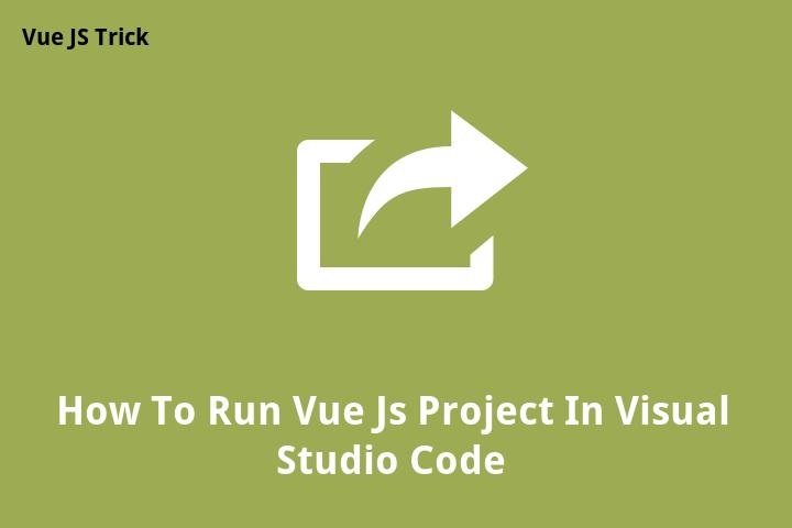 How To Run Vue Js Project